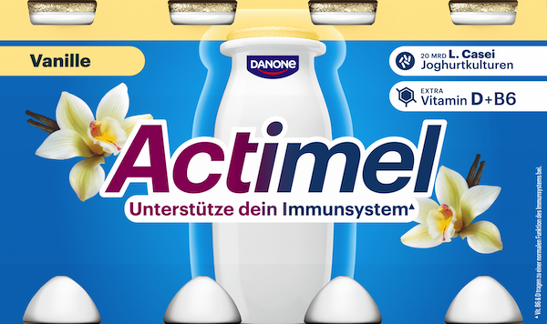 actimel vanille core x8